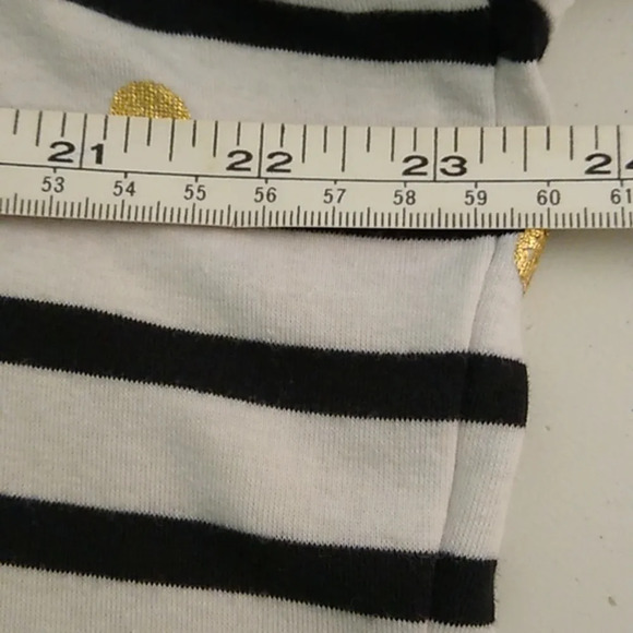 LANE BRYANT STRIPE, POLKA DOT LONG SLEEVE, ROUND NECK, TEE SHIRT TUNIC - Picture 4 of 9